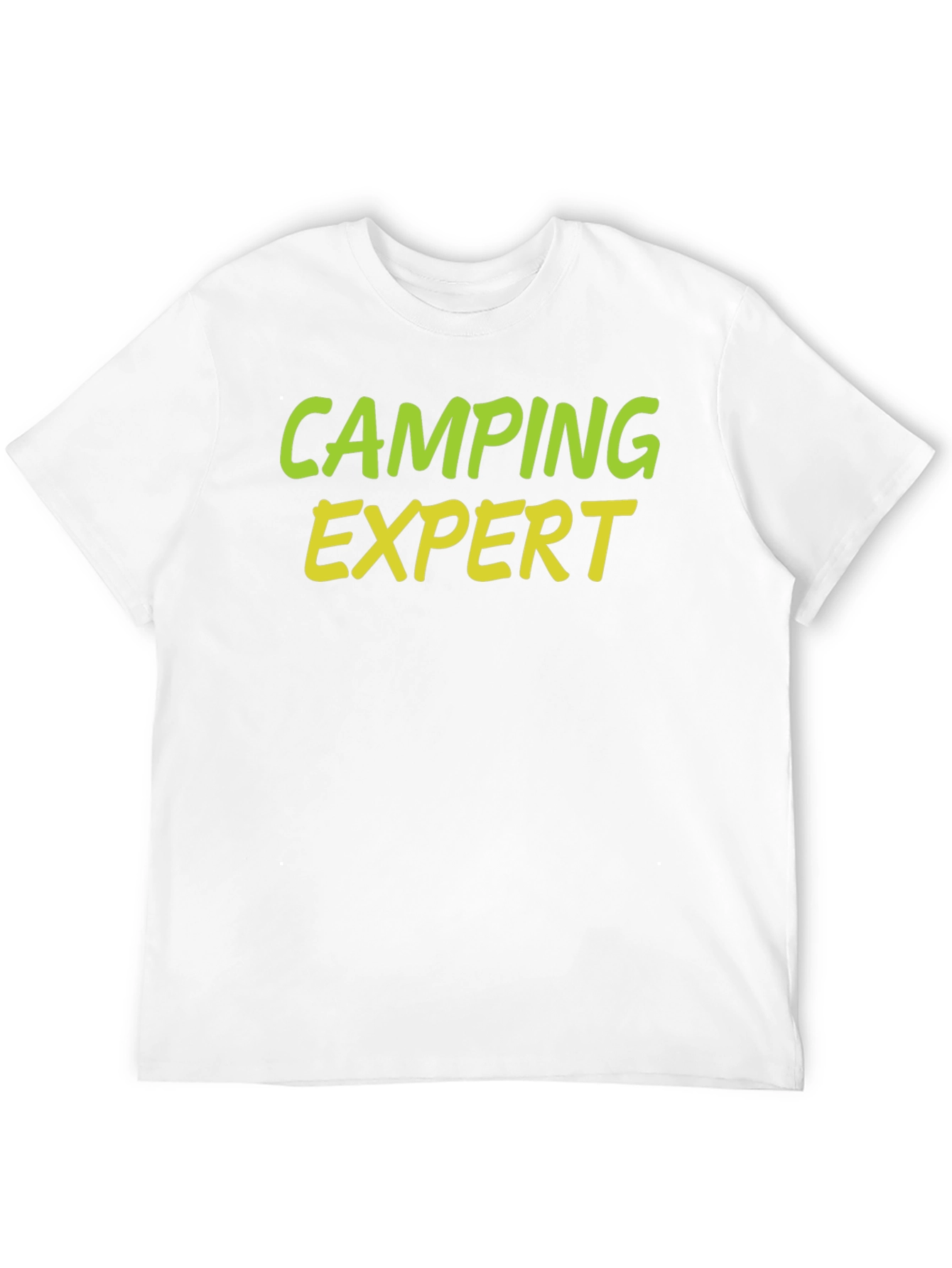 Camping Expert Graphic Tee - Black Cotton T-Shirt