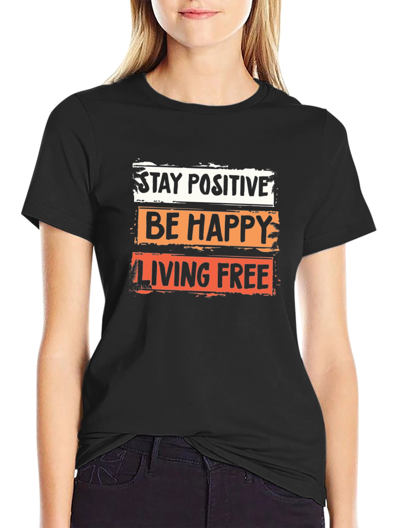 Positive Vibes Graphic Tee - Stay Happy & Free