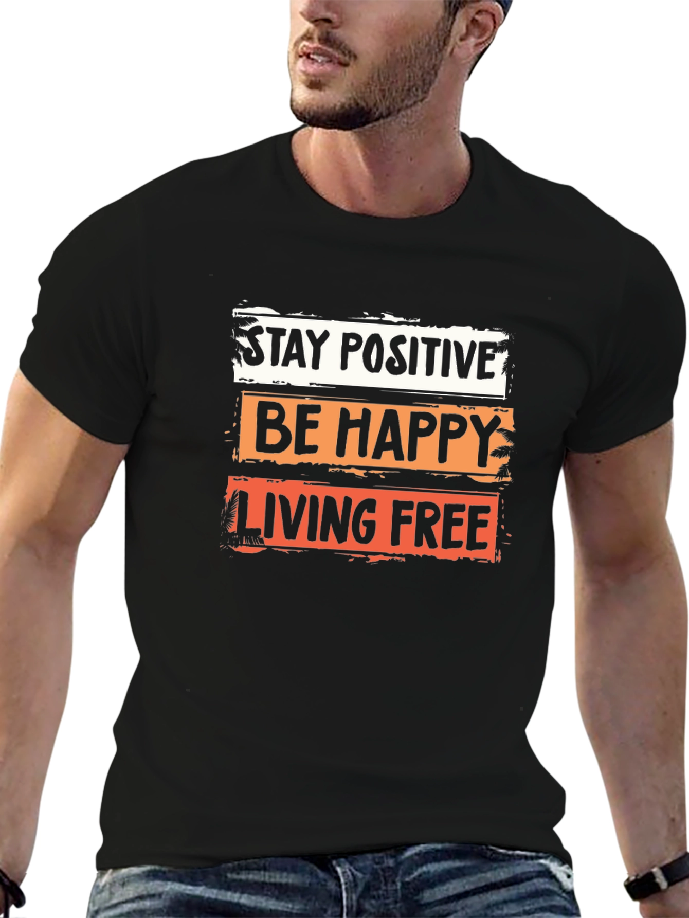 Positive Vibes Graphic Tee - Stay Happy & Free