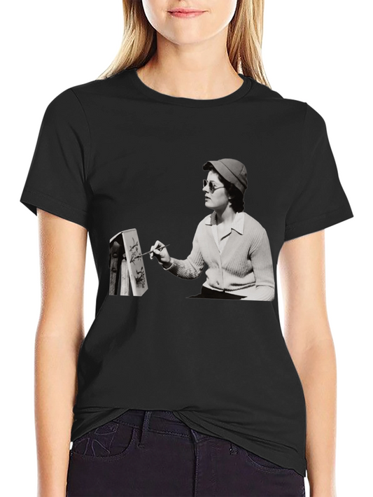 Artist Painting Unisex Black T-Shirt