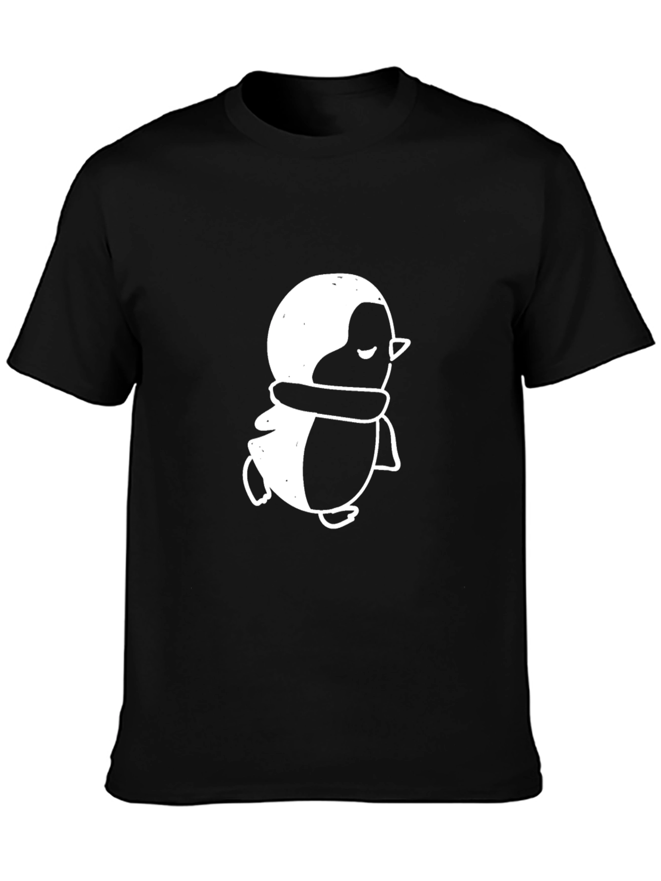 Black Penguin Graphic T-Shirt - Casual Comfort