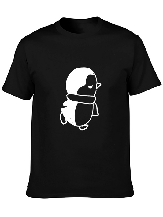 Black Penguin Graphic T-Shirt - Casual Comfort