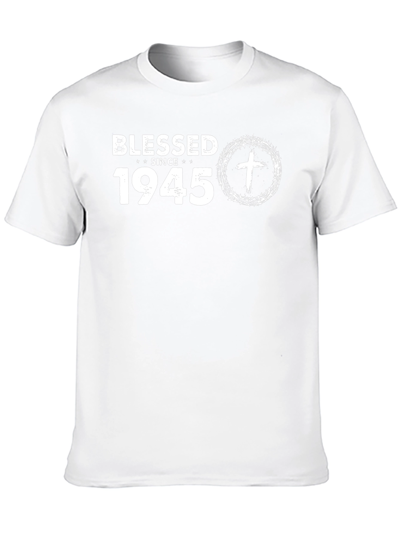 Blessed Since 1945 Black T-Shirt