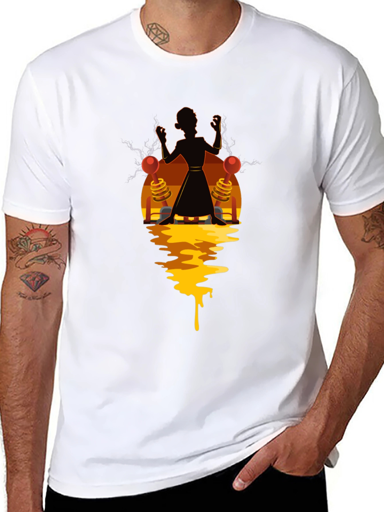 Mad Scientist T-Shirt - Electrifying Design!