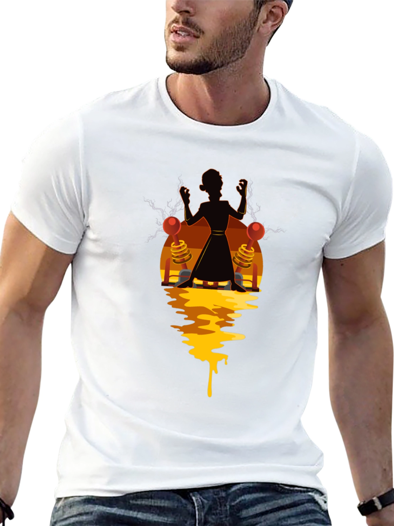 Mad Scientist T-Shirt - Electrifying Design!
