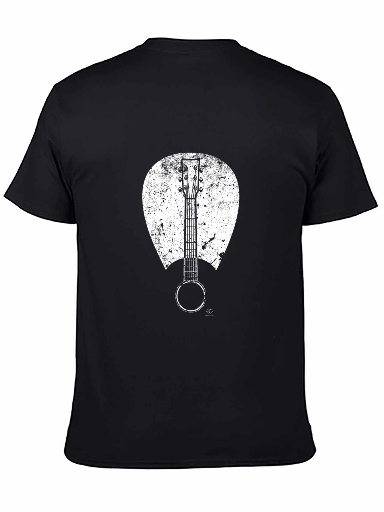 Banjo Graphic T-Shirt - Black Cotton Blend