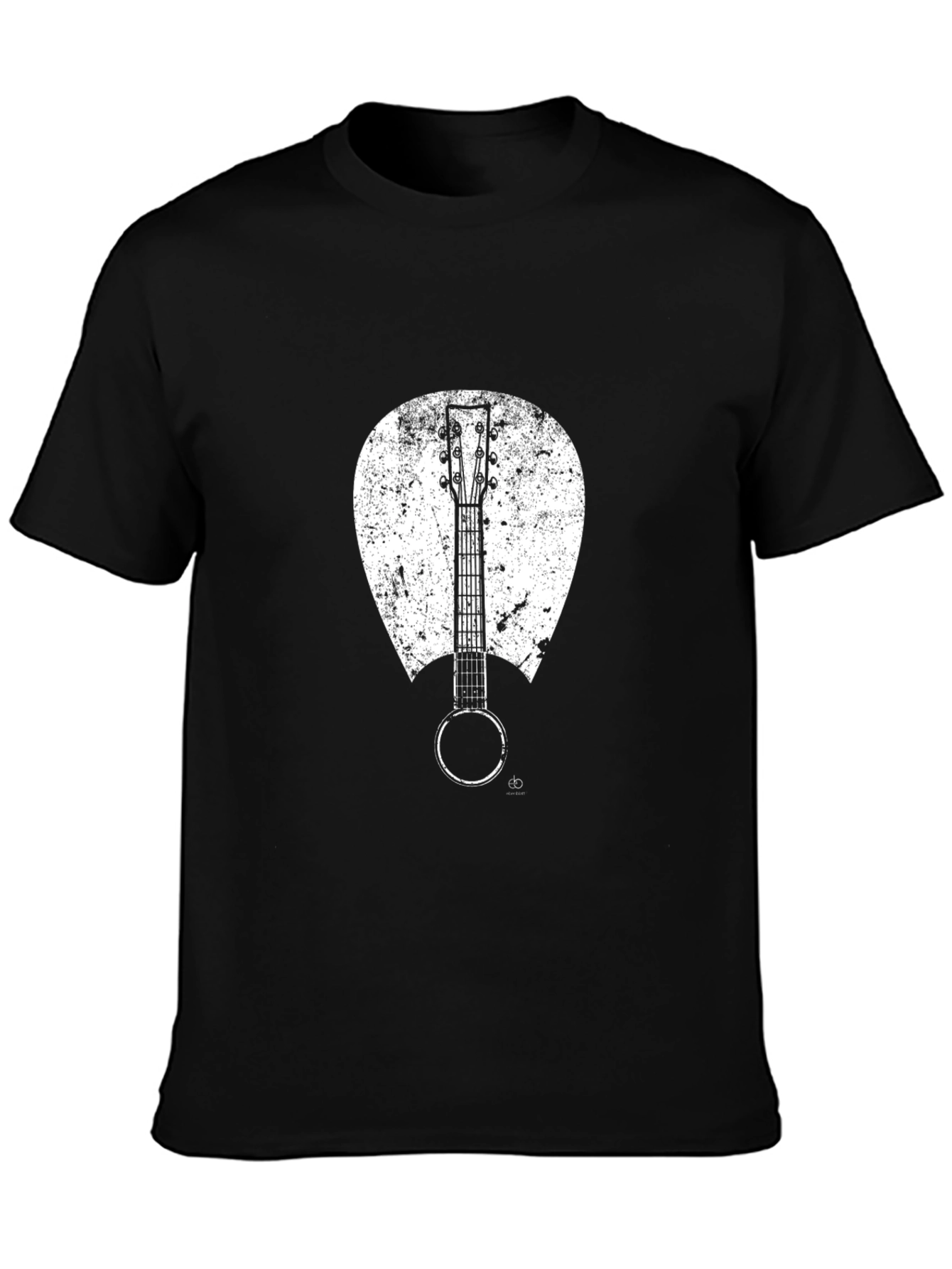 Banjo Graphic T-Shirt - Black Cotton Blend