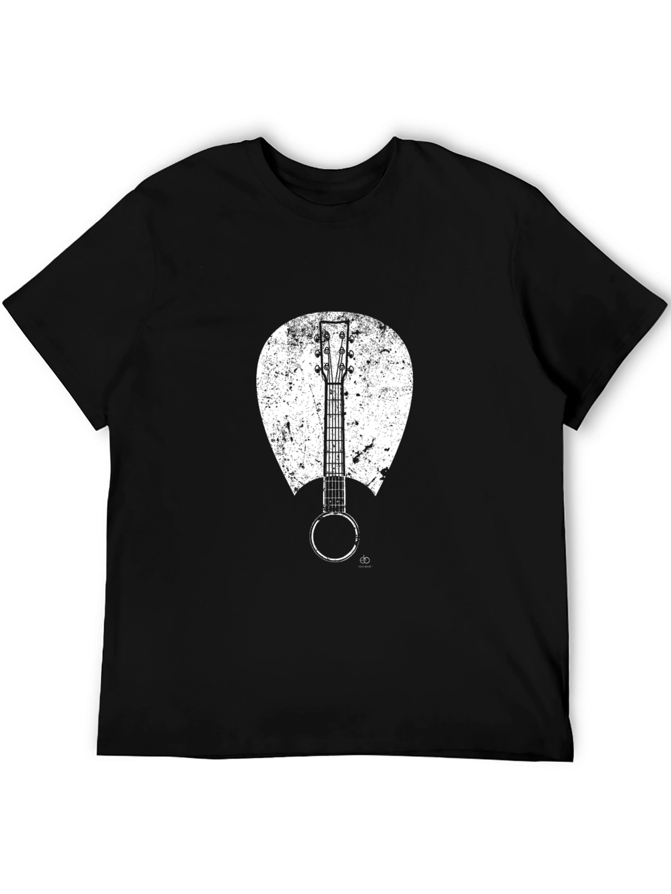 Banjo Graphic T-Shirt - Black Cotton Blend