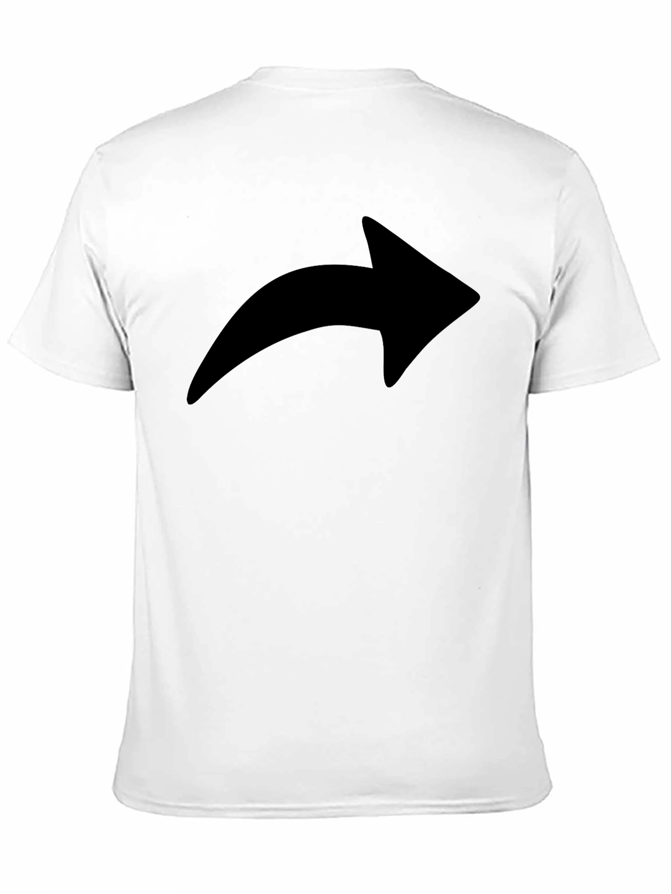 Modern Forward Arrow Graphic Tee - Black