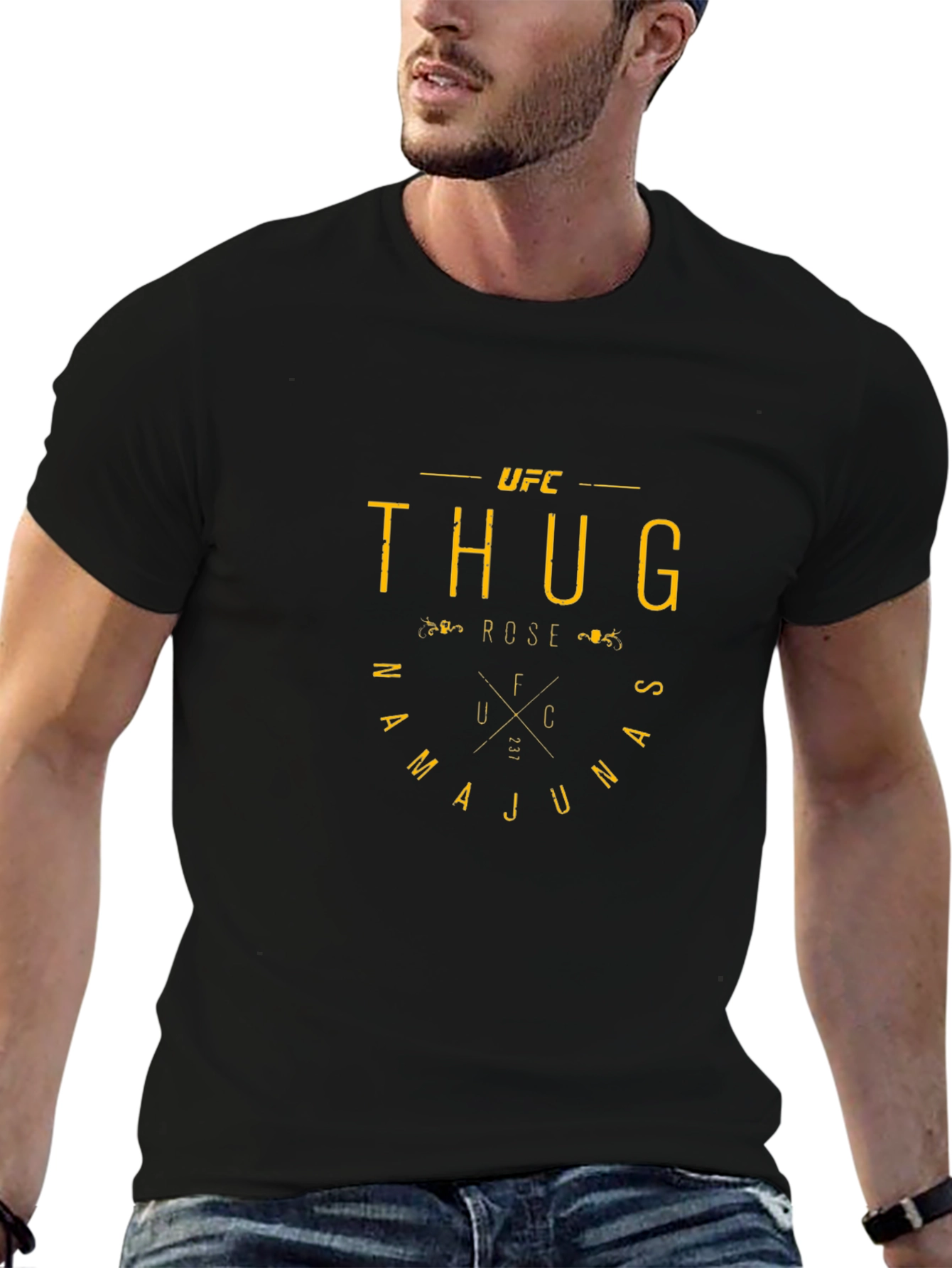 UFC Thug Rose Namajunas Black T-Shirt
