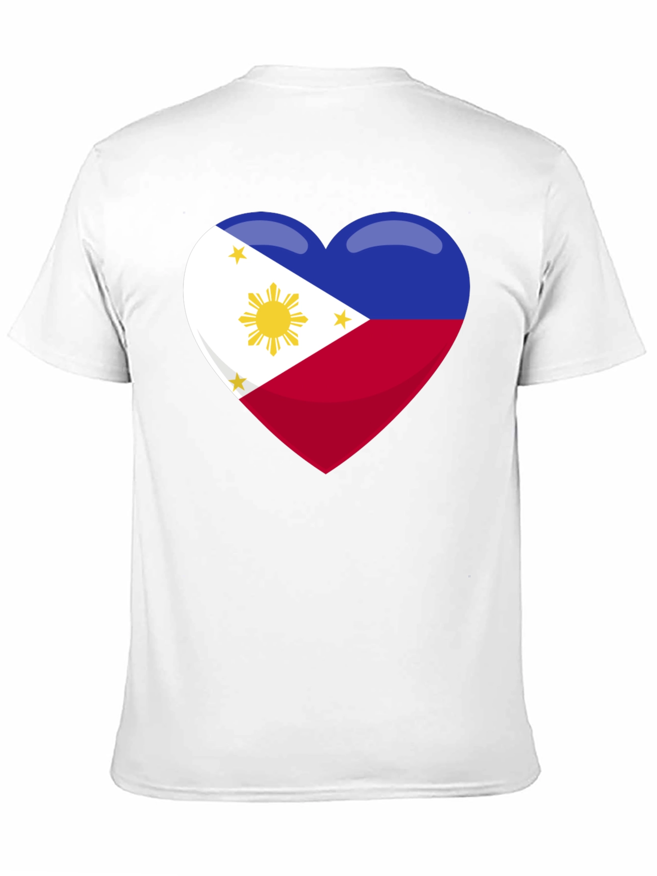 Philippines Flag Heart Graphic T-Shirt