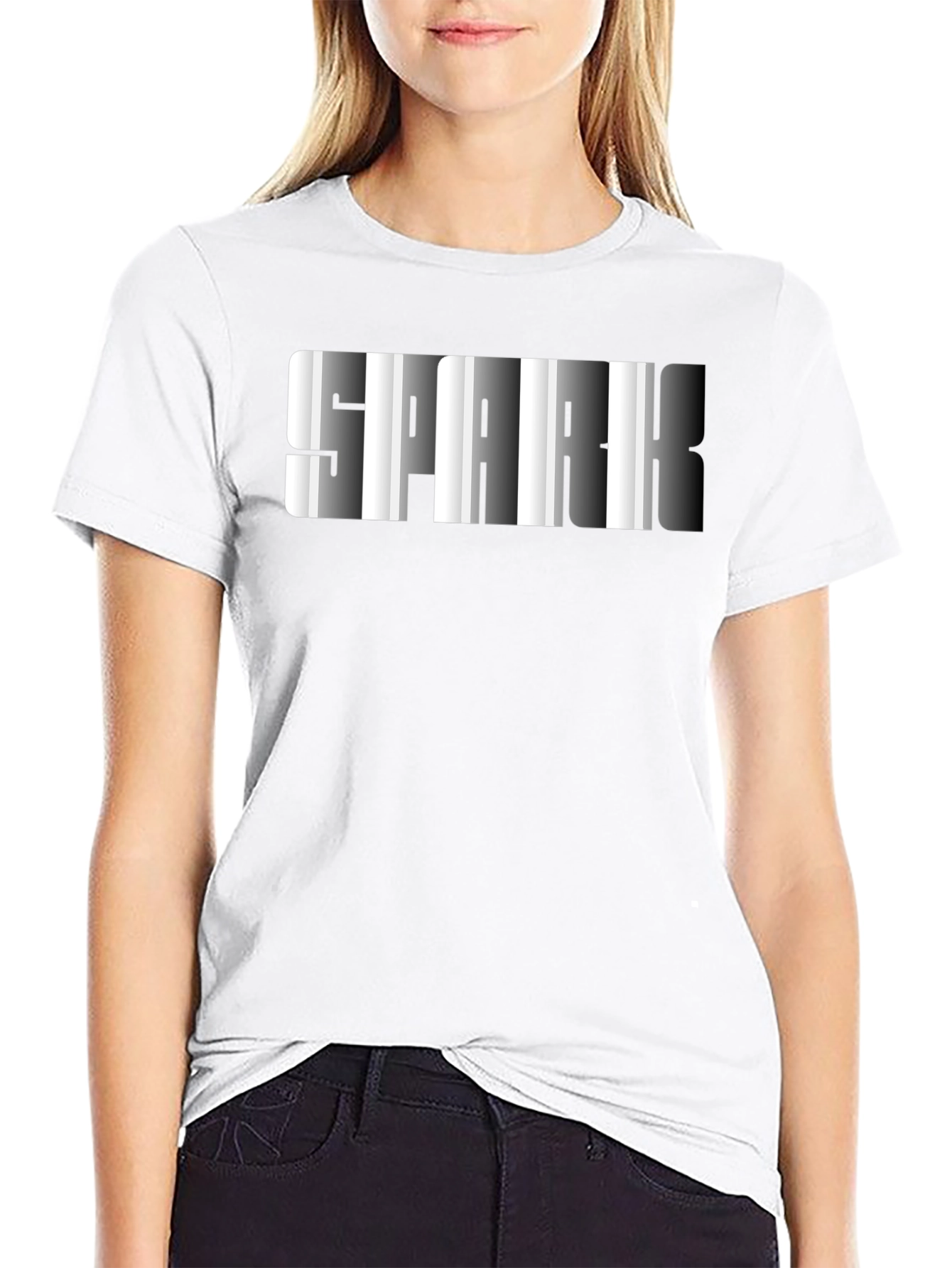 SPARK Graphic Mens Black T-Shirt