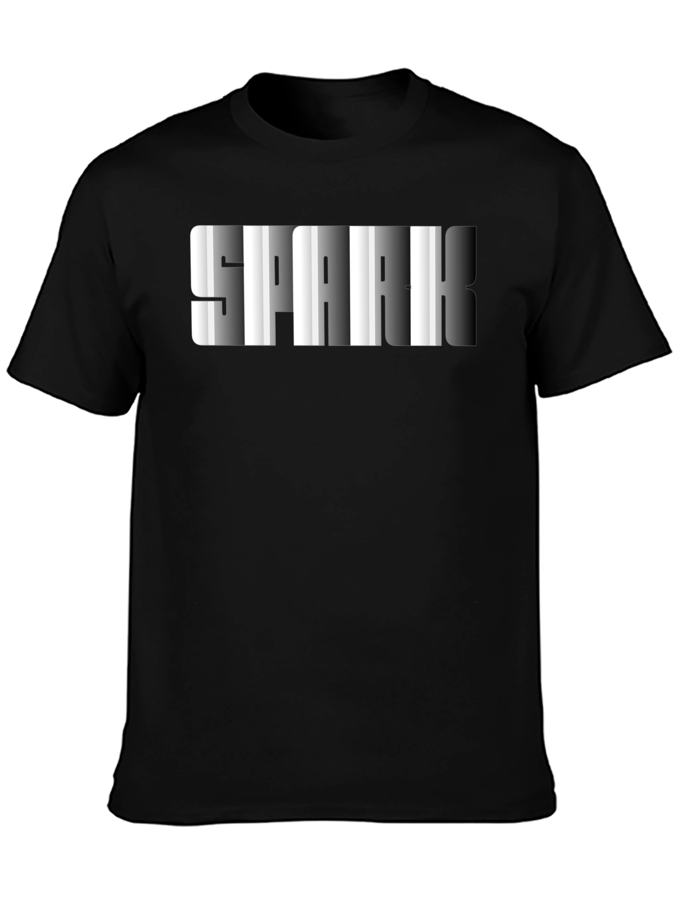 SPARK Graphic Mens Black T-Shirt