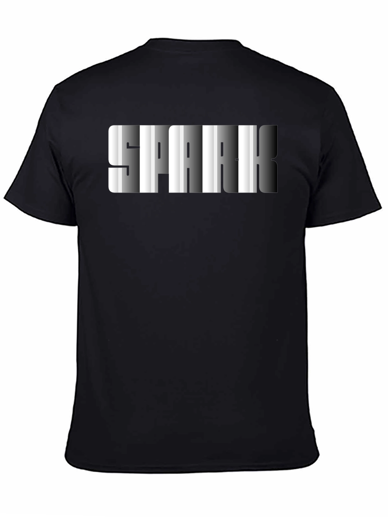SPARK Graphic Mens Black T-Shirt