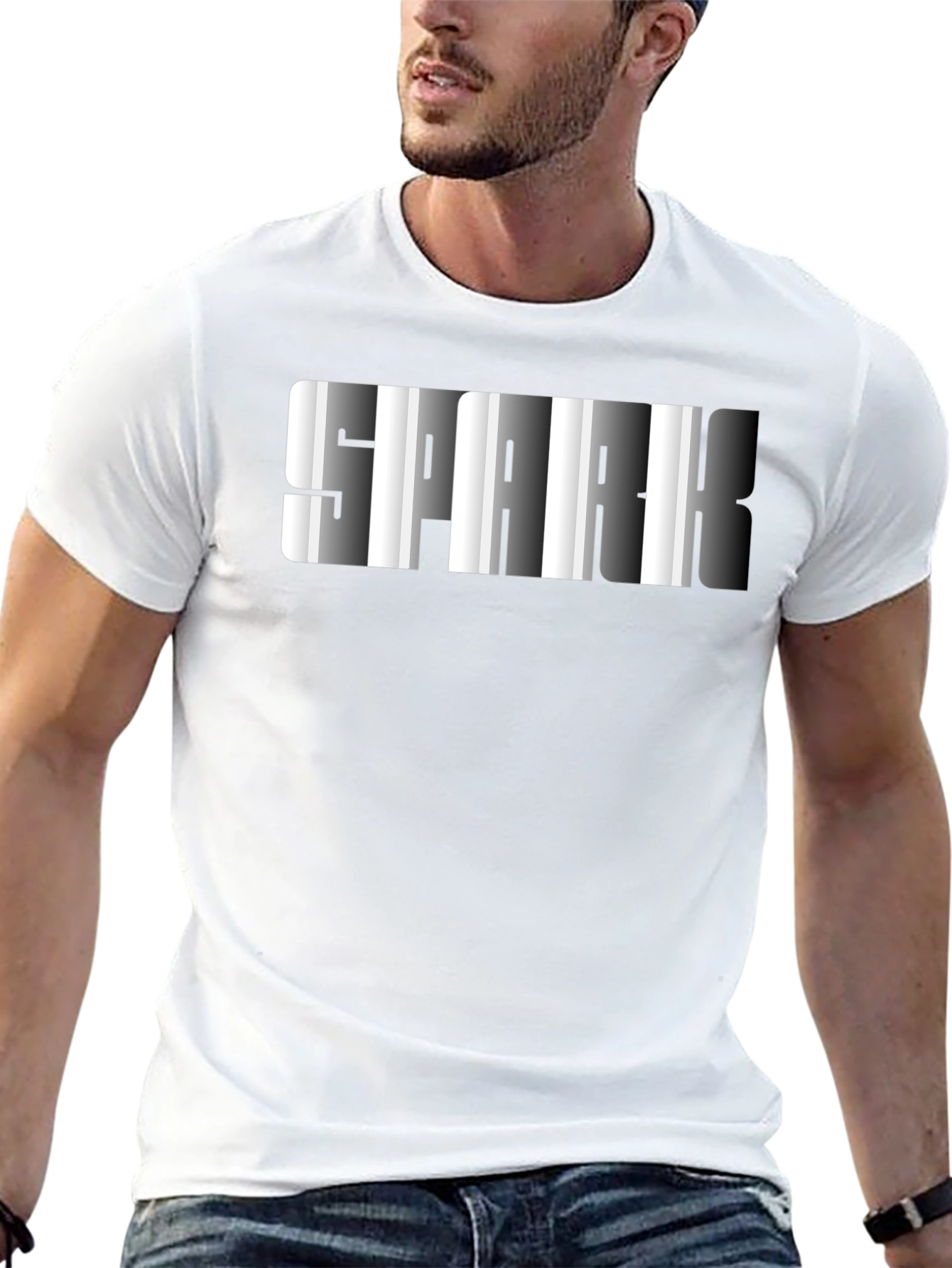SPARK Graphic Mens Black T-Shirt
