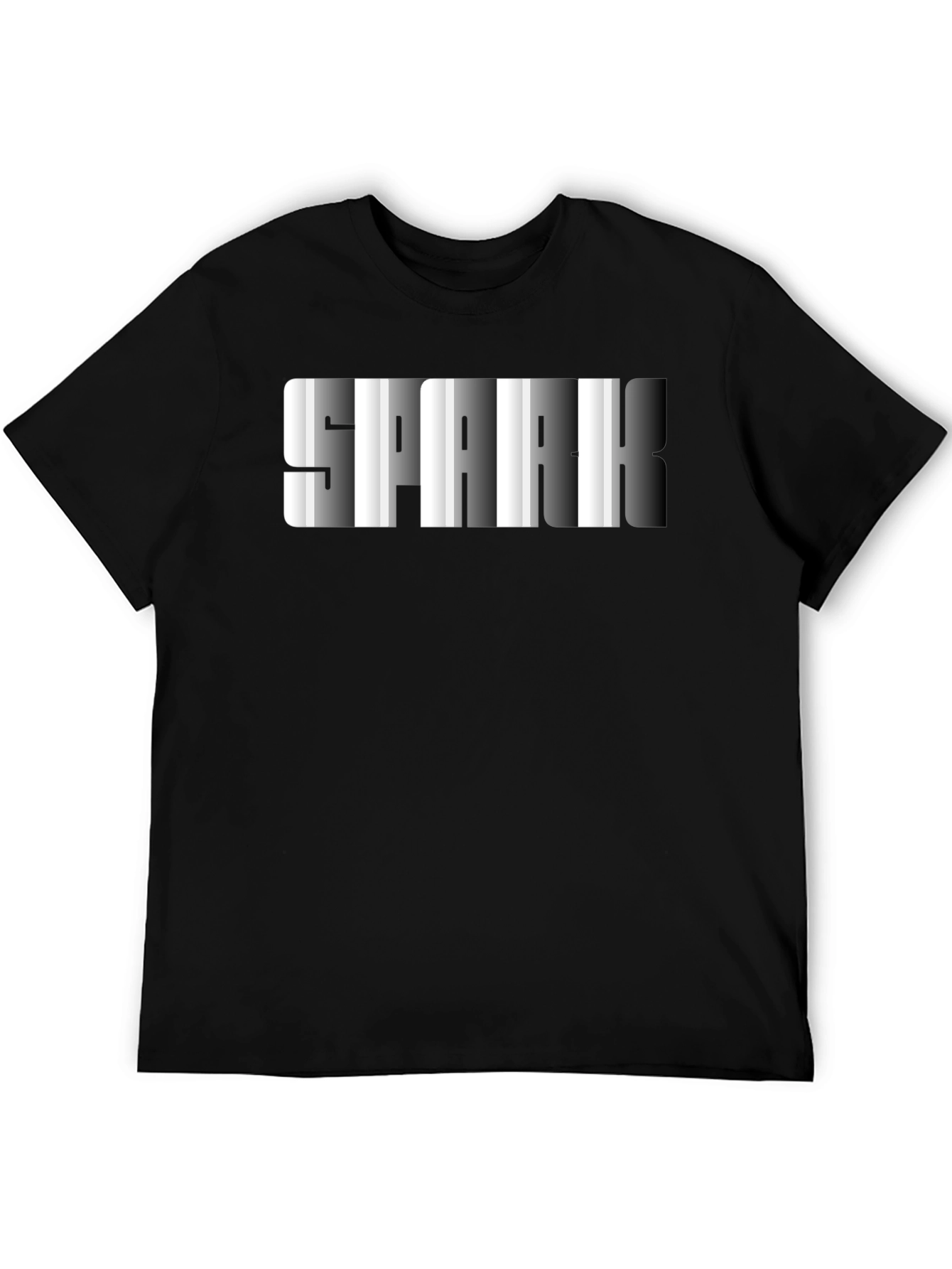 SPARK Graphic Mens Black T-Shirt