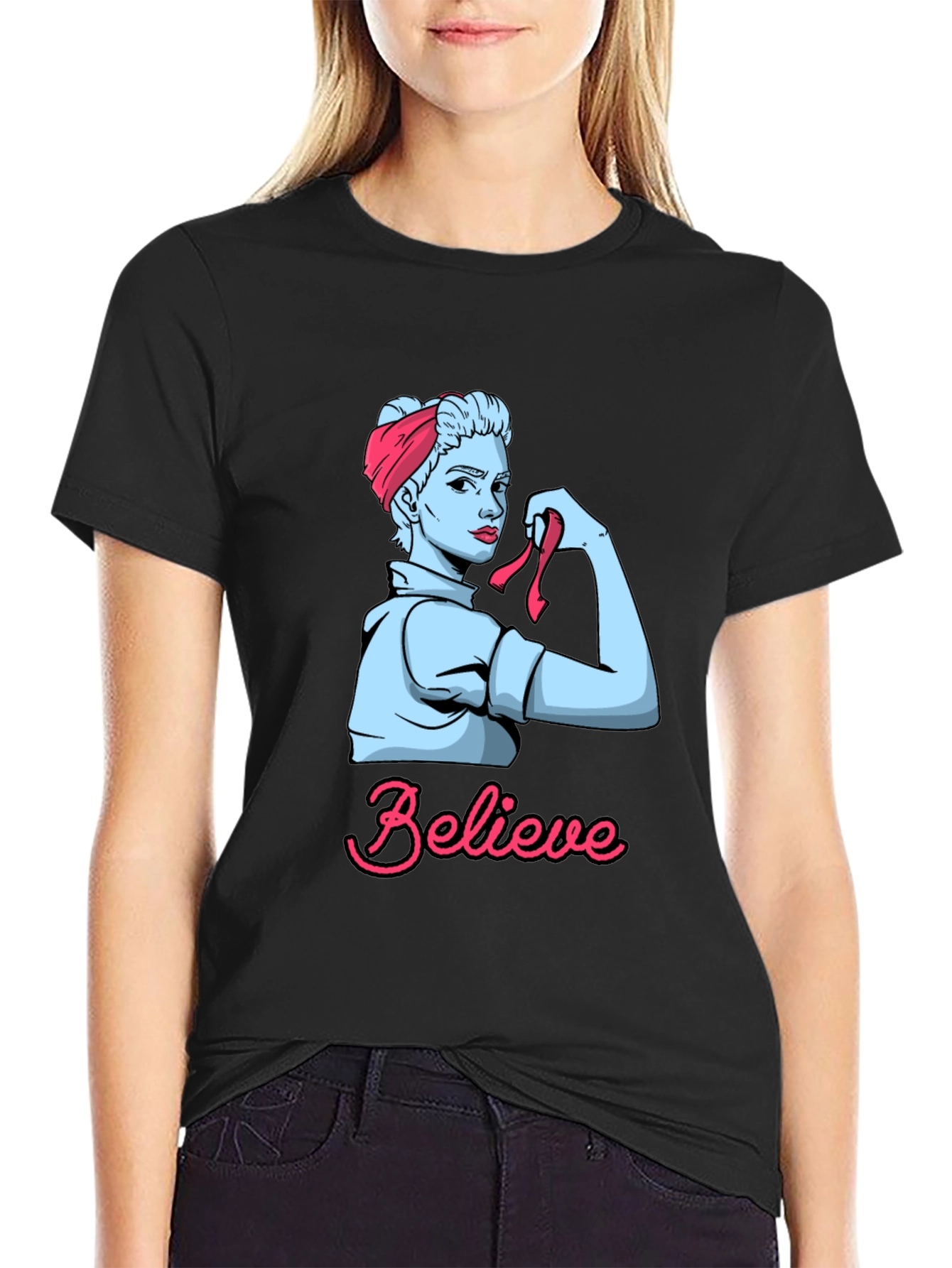Believe Rosie the Riveter Graphic T-Shirt