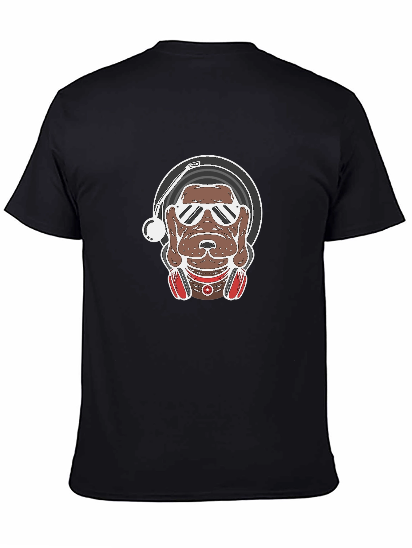 DJ Dog Graphic Tee - Cool Canine Vinyl Lover