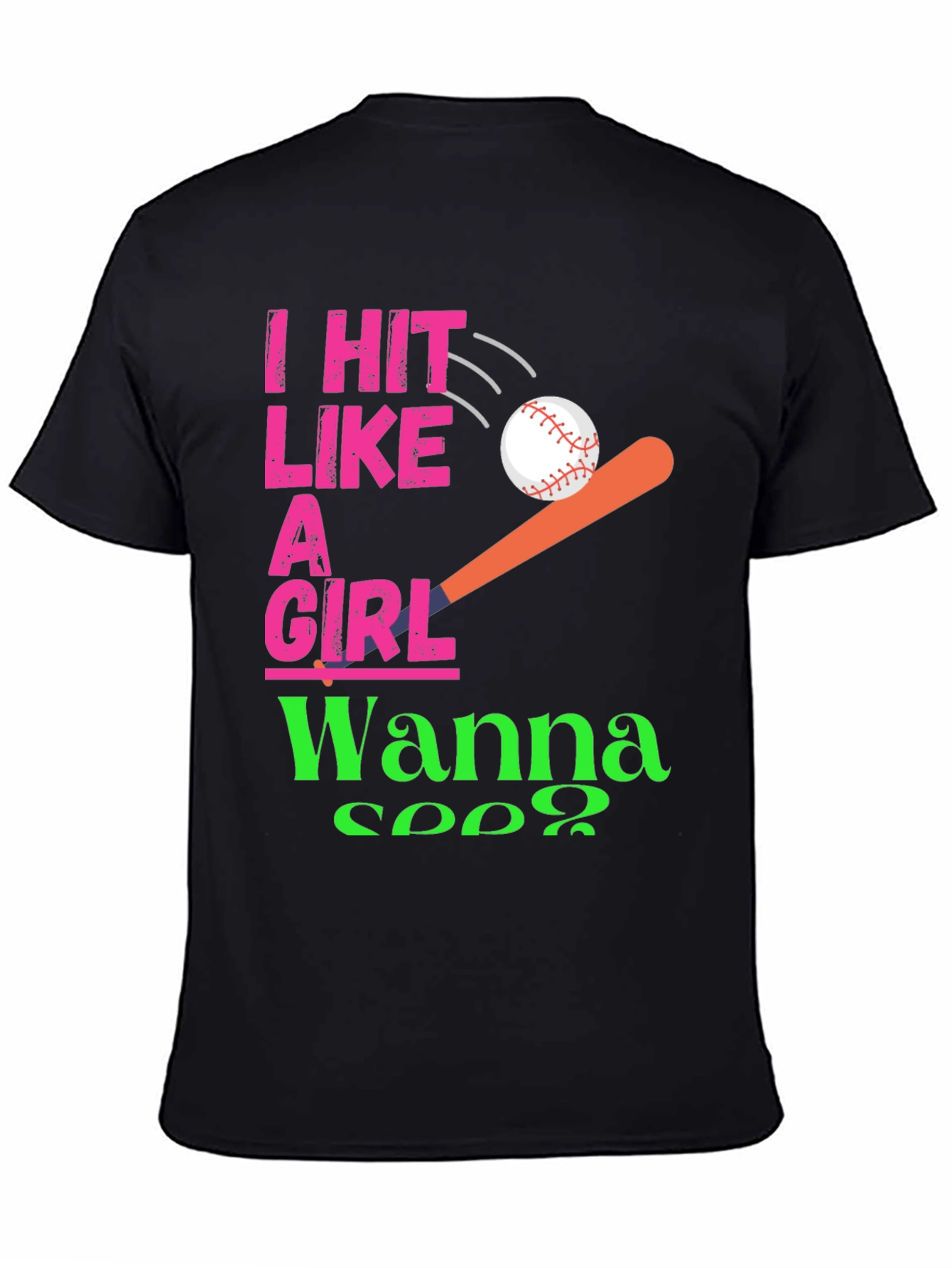 I Hit Like a Girl T-Shirt Softball Tee