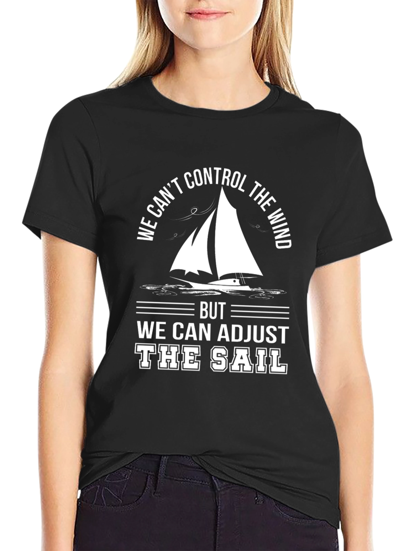 Sailing Wisdom Graphic Tee - Adjust the Sail