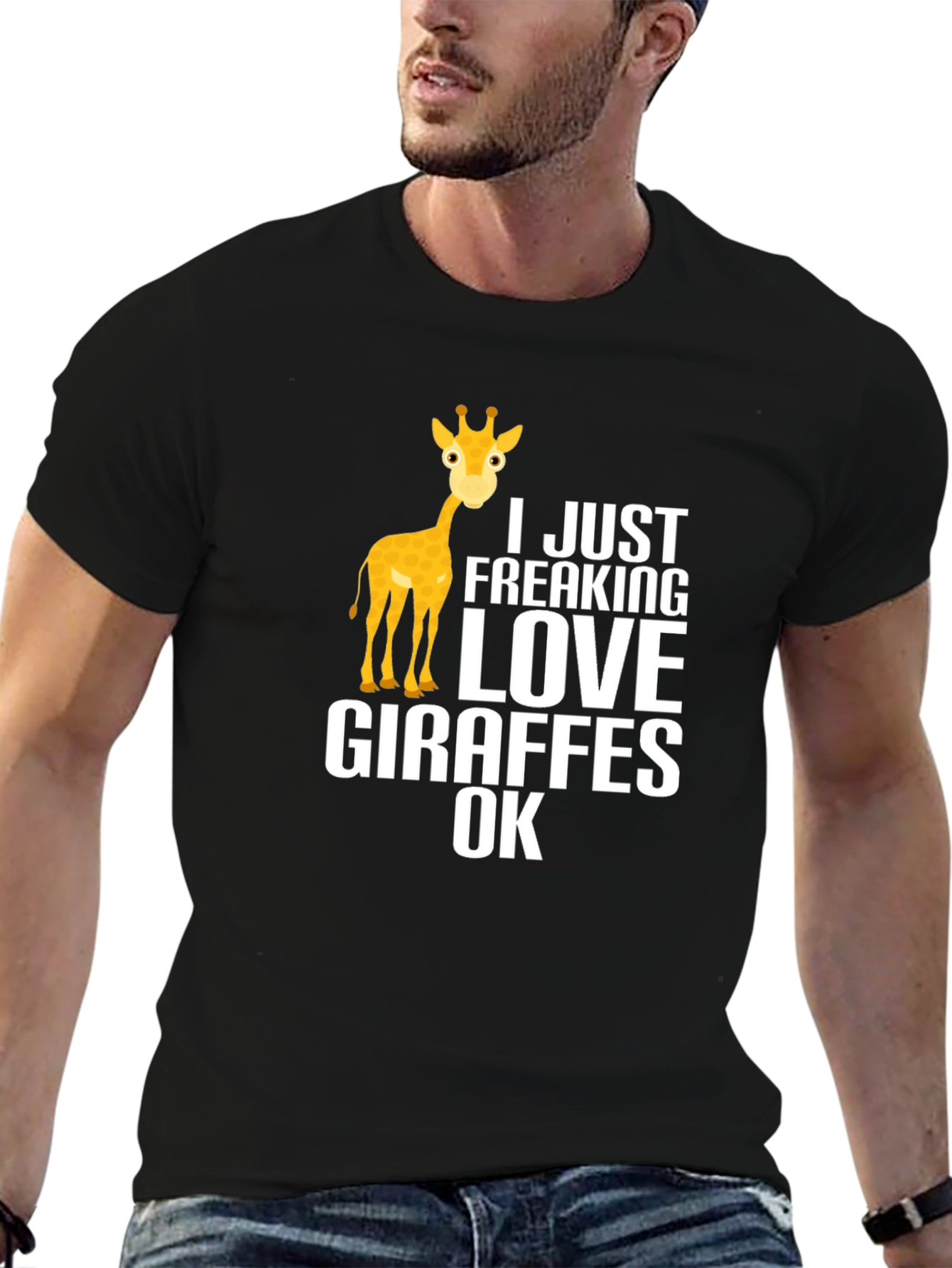 I Love Giraffes Graphic T-Shirt