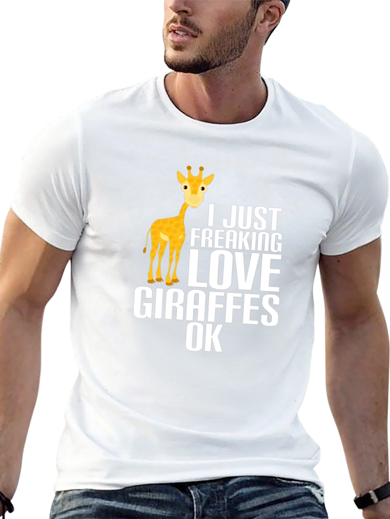 I Love Giraffes Graphic T-Shirt