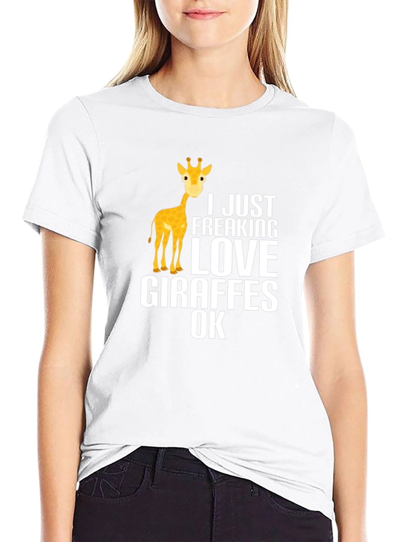 I Love Giraffes Graphic T-Shirt