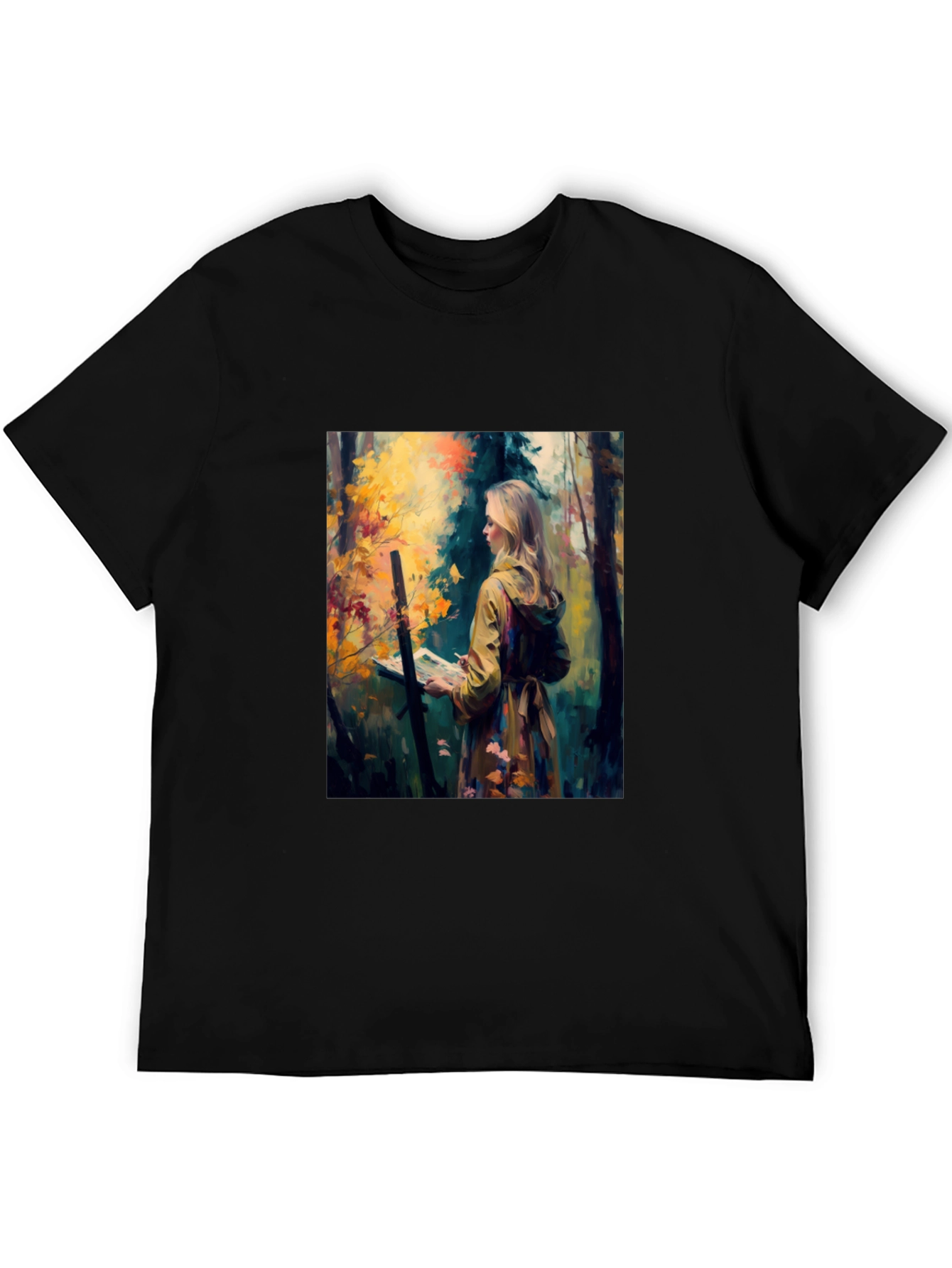 Artist in Woods Graphic Tee - Black