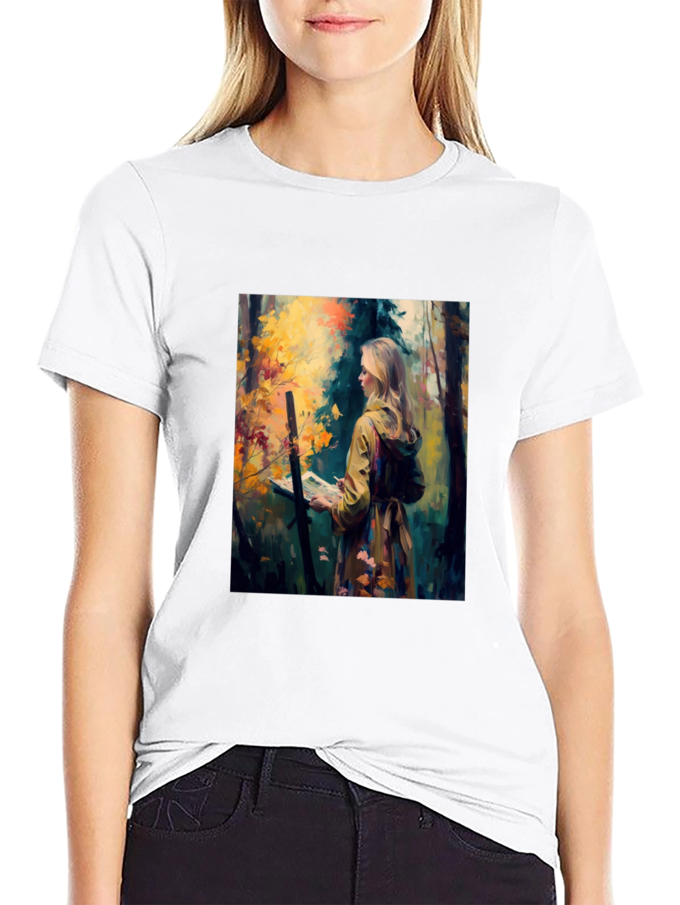 Artist in Woods Graphic Tee - Black