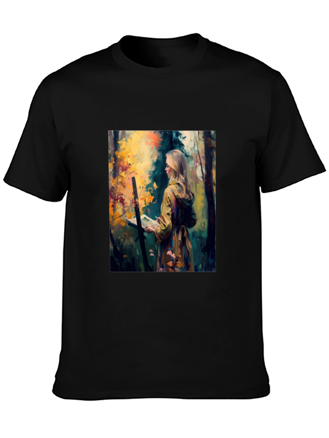 Artist in Woods Graphic Tee - Black