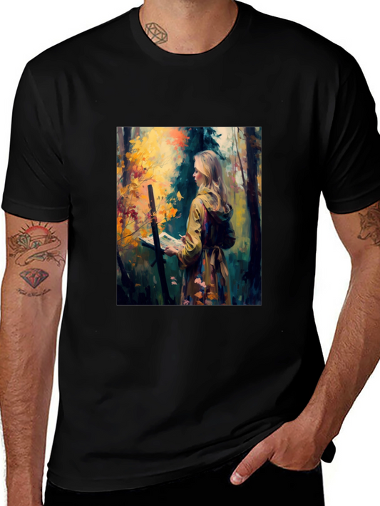 Artist in Woods Graphic Tee - Black