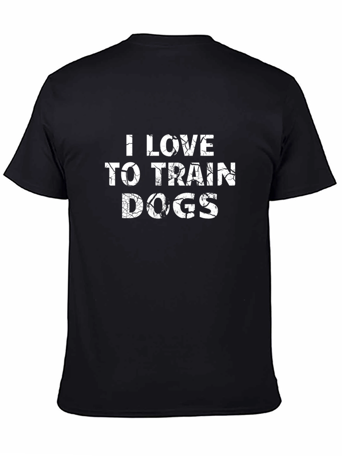 I Love to Train Dogs T-Shirt - Black