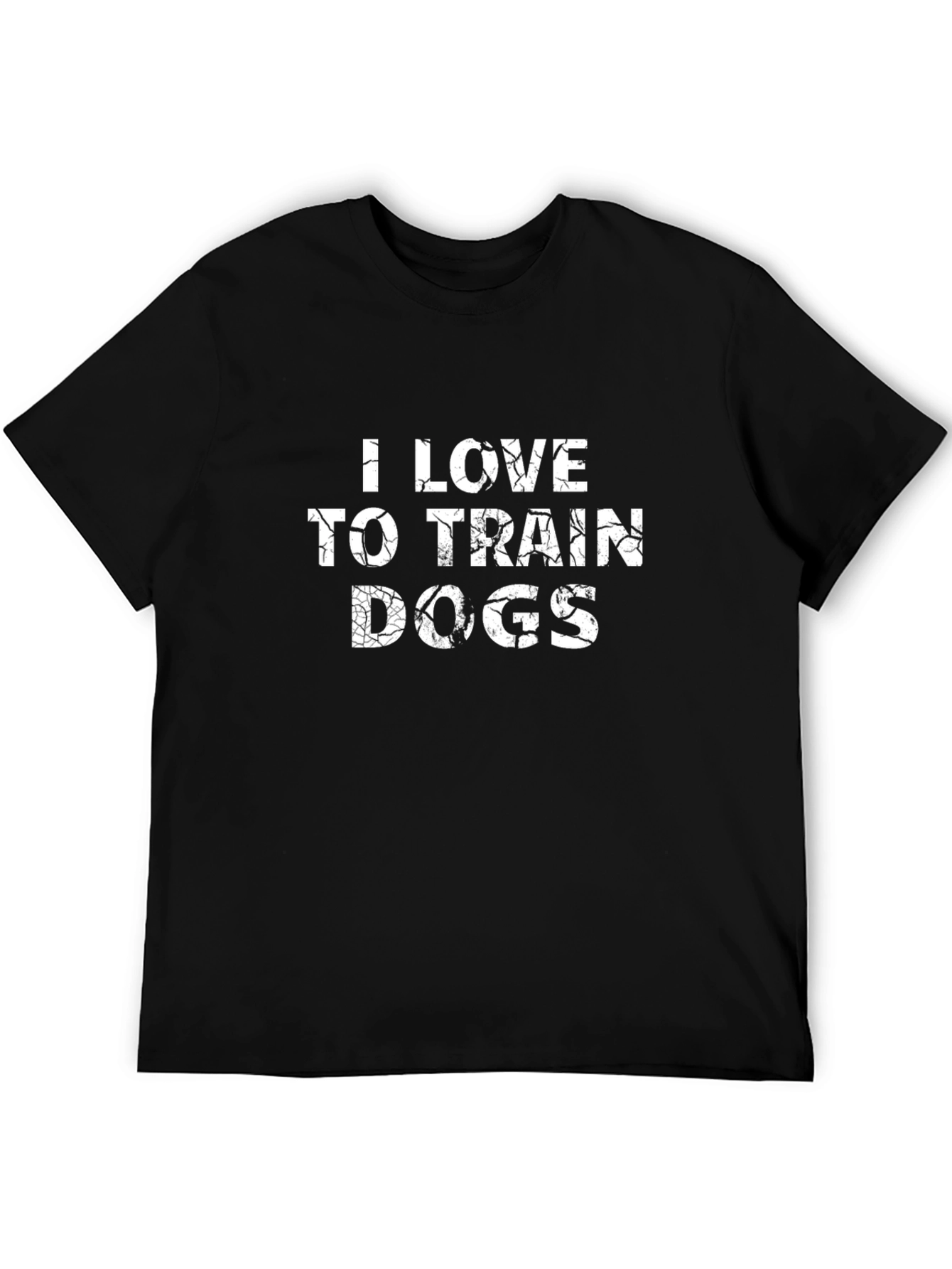 I Love to Train Dogs T-Shirt - Black