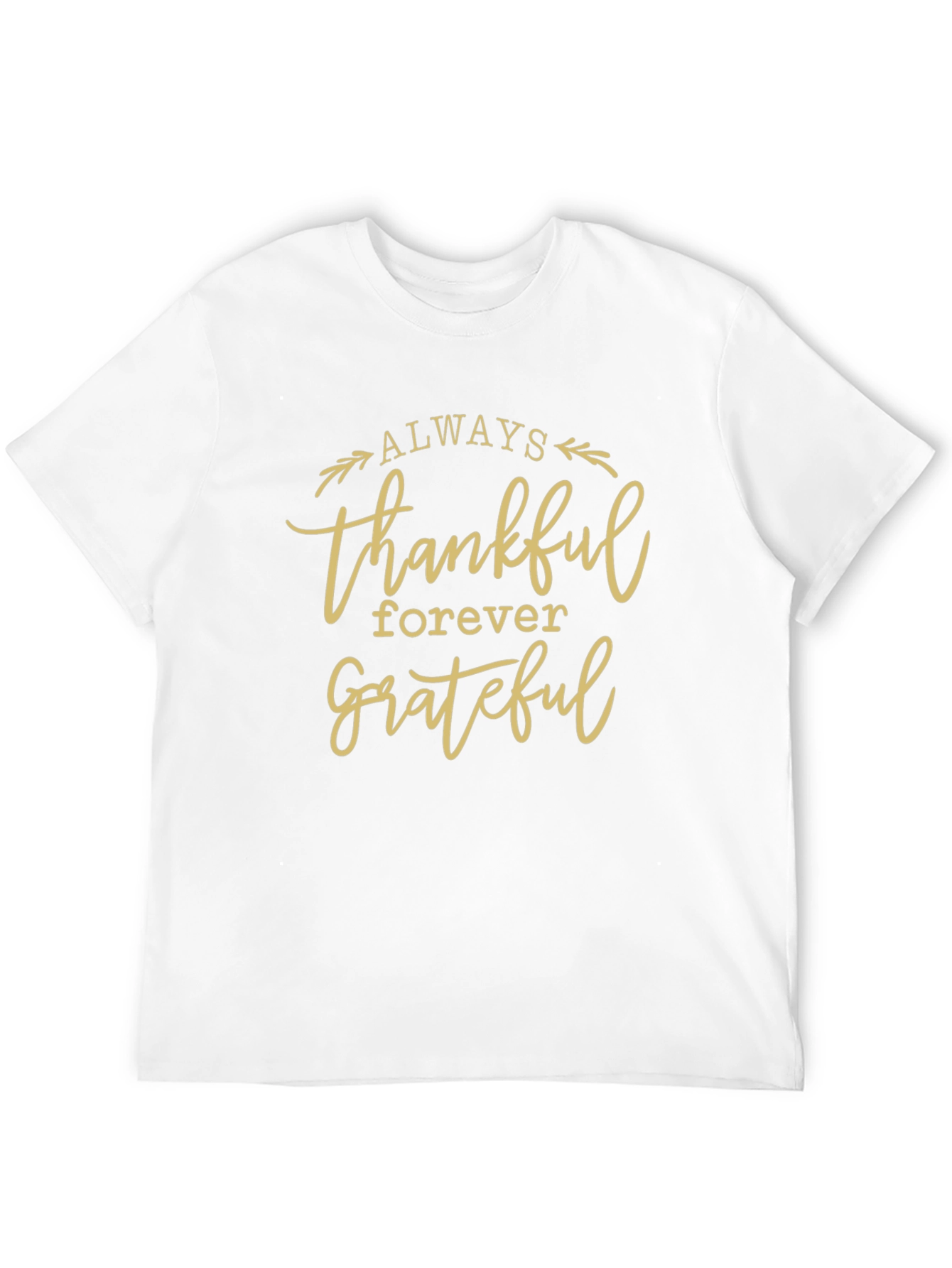 Always Thankful Grateful Black Tee