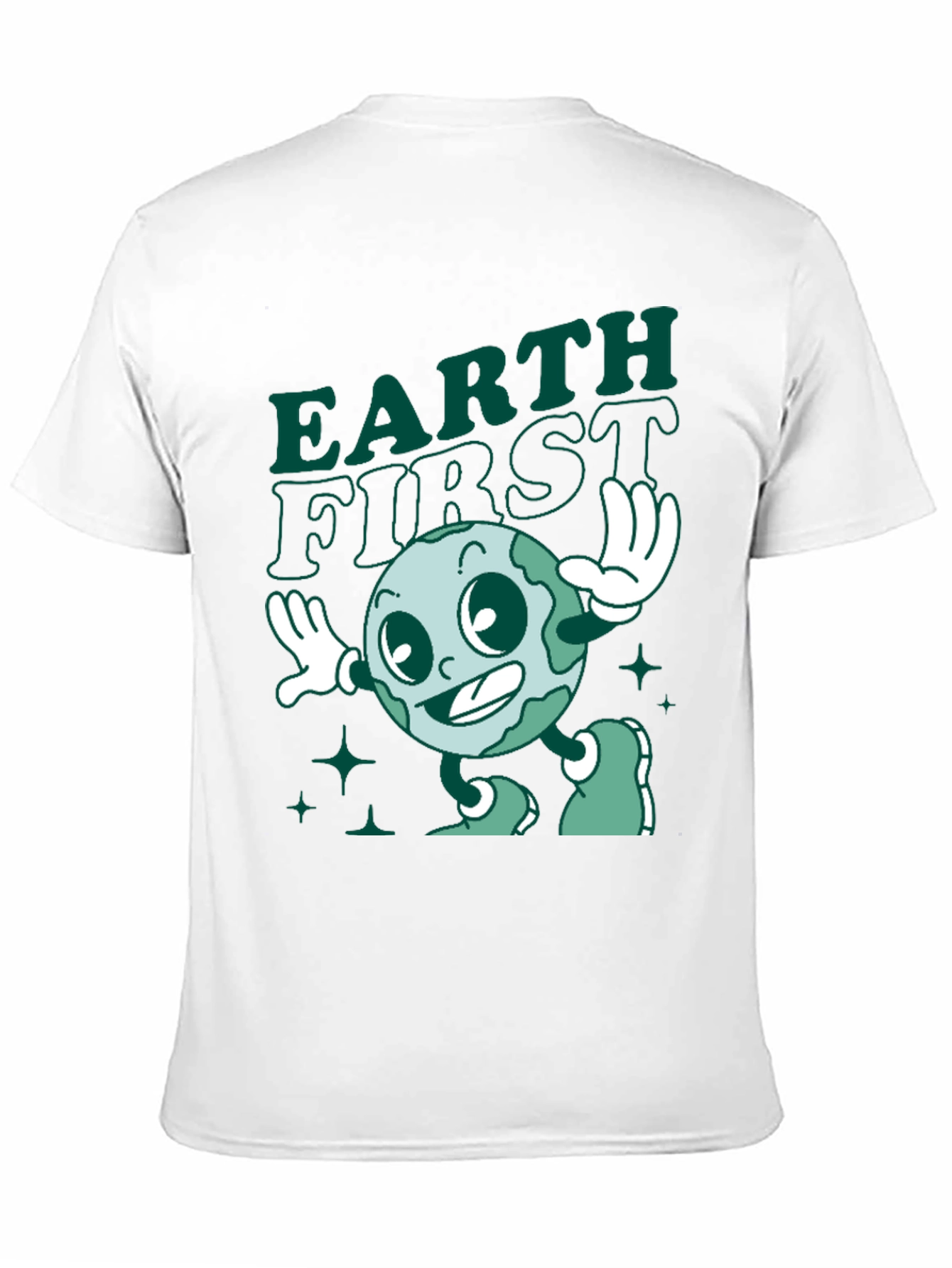 Earth First Cartoon T-Shirt - Retro Style