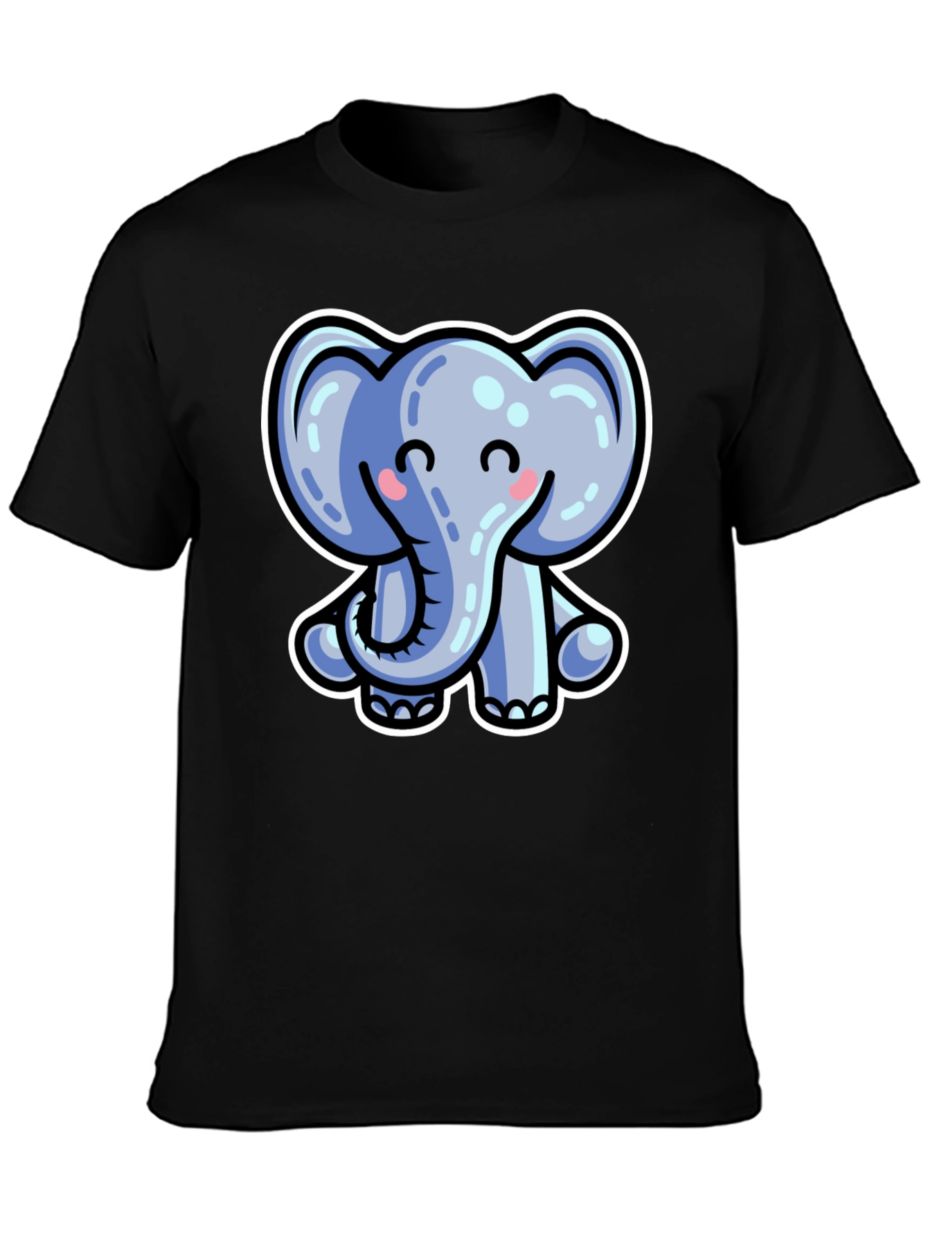 Cute Cartoon Elephant Graphic Tee
