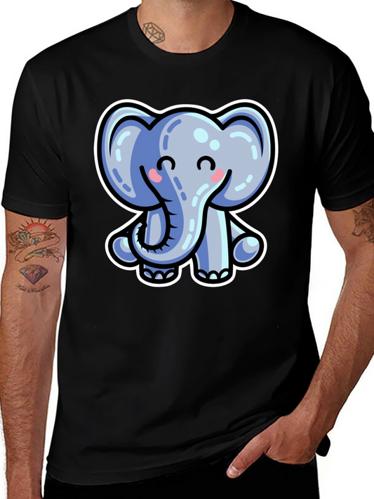 Cute Cartoon Elephant Graphic Tee