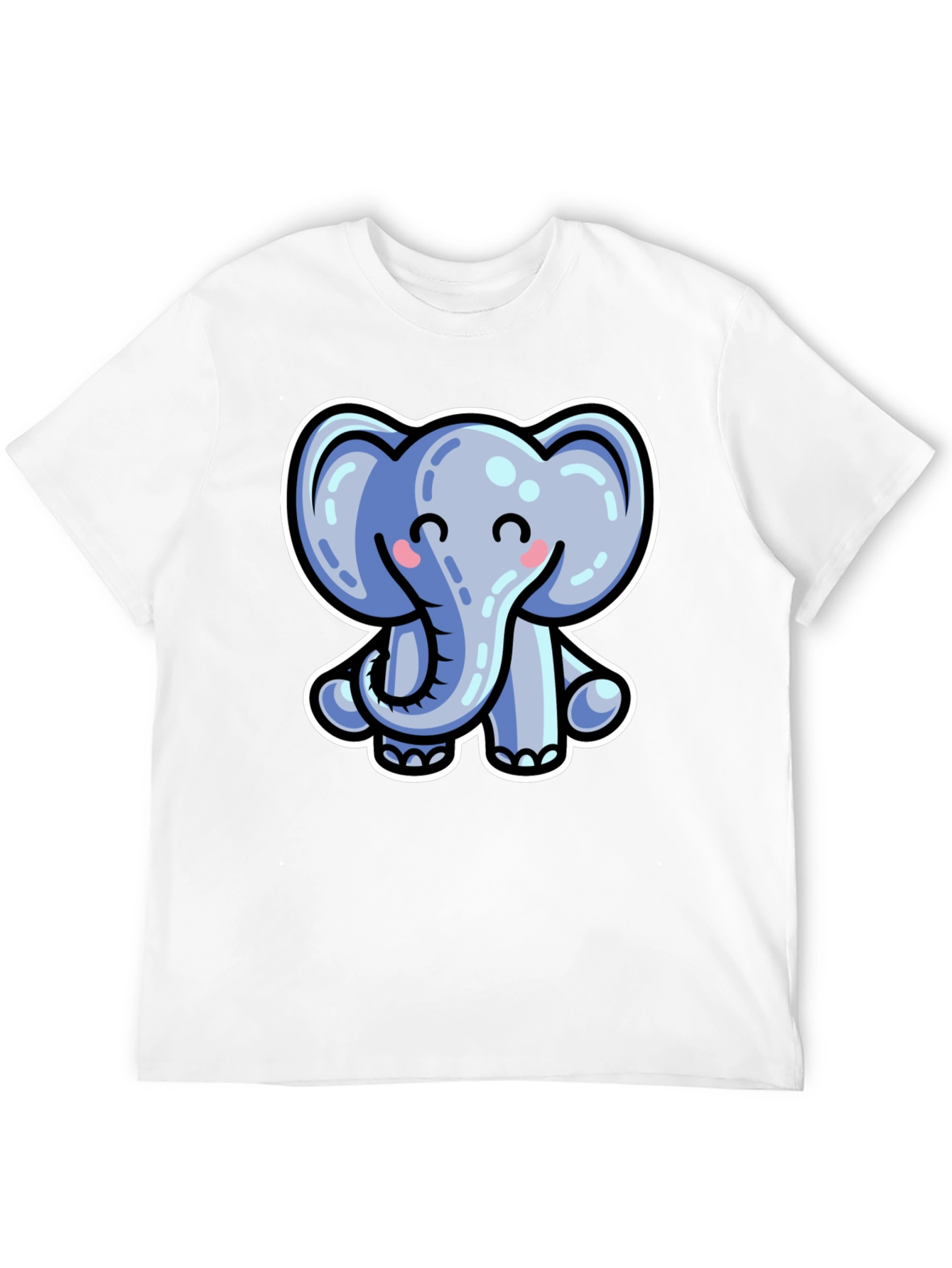 Cute Cartoon Elephant Graphic Tee