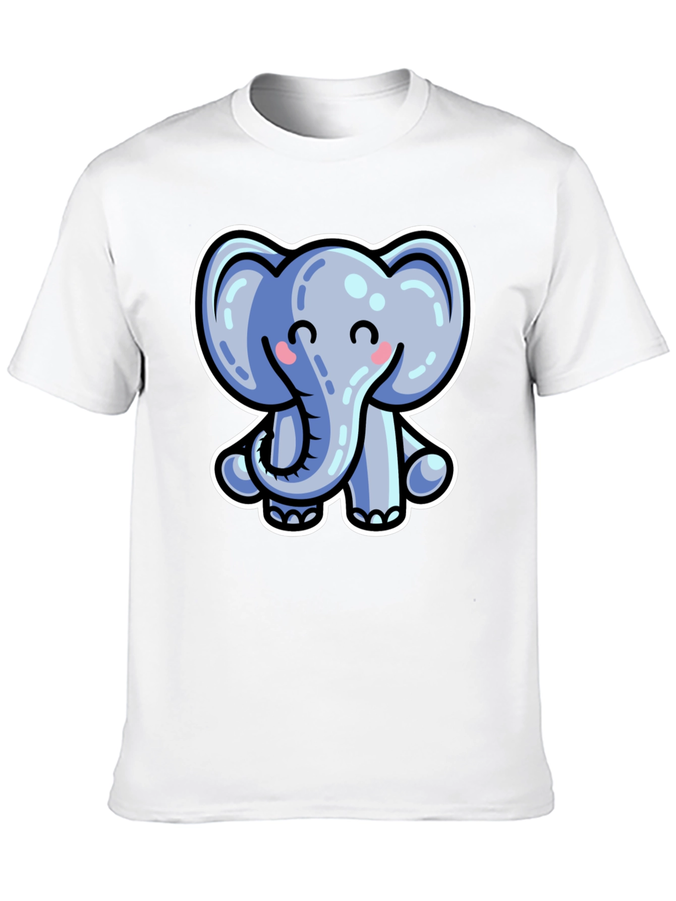 Cute Cartoon Elephant Graphic Tee