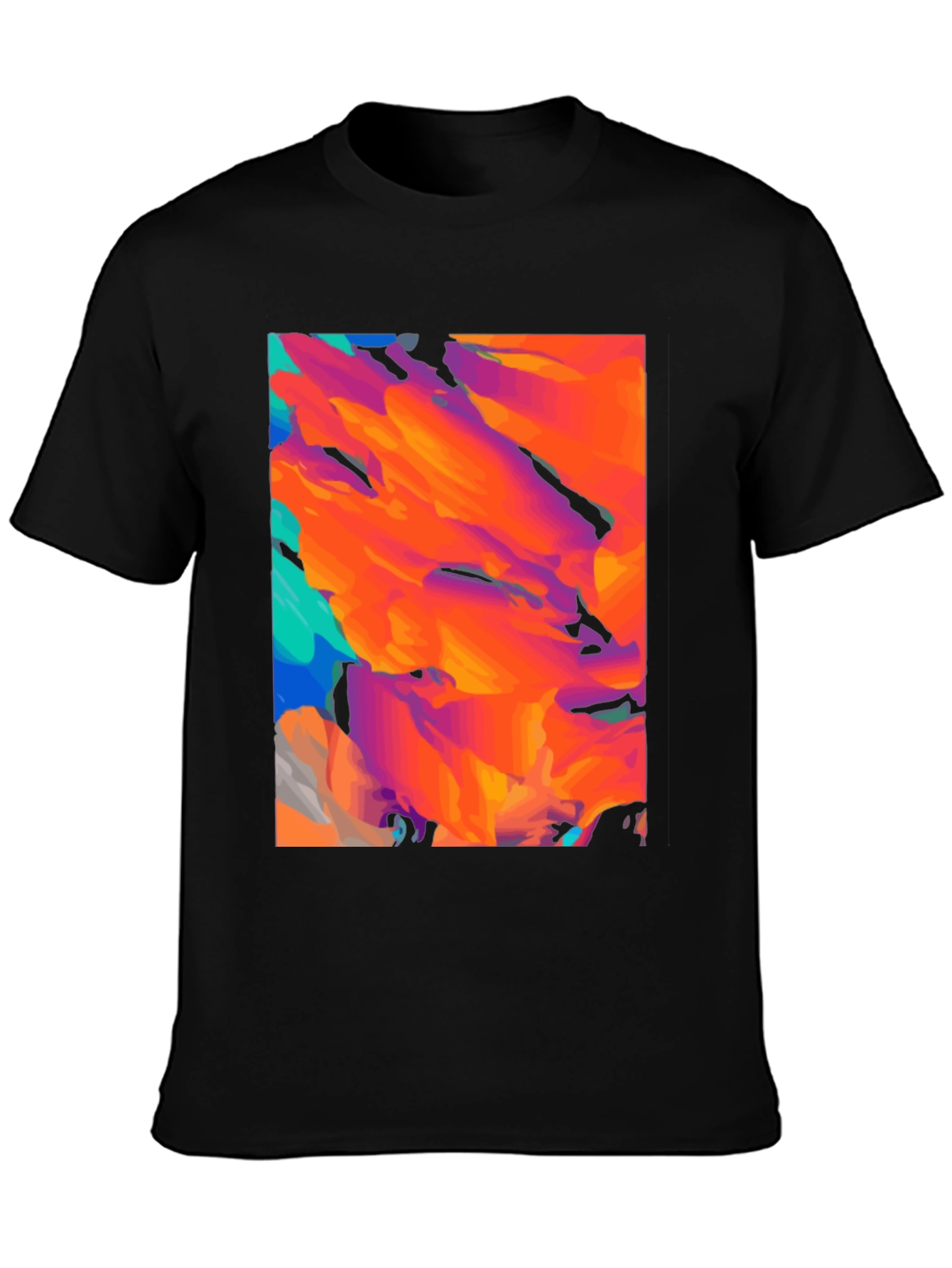 Abstract Art Black T-Shirt - Modern Graphic Tee