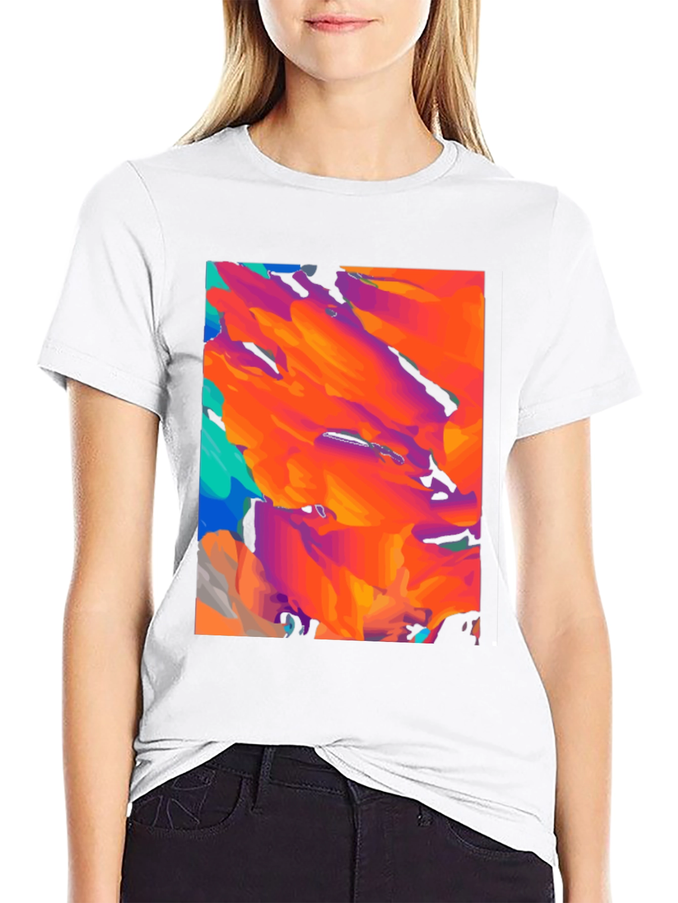Abstract Art Black T-Shirt - Modern Graphic Tee