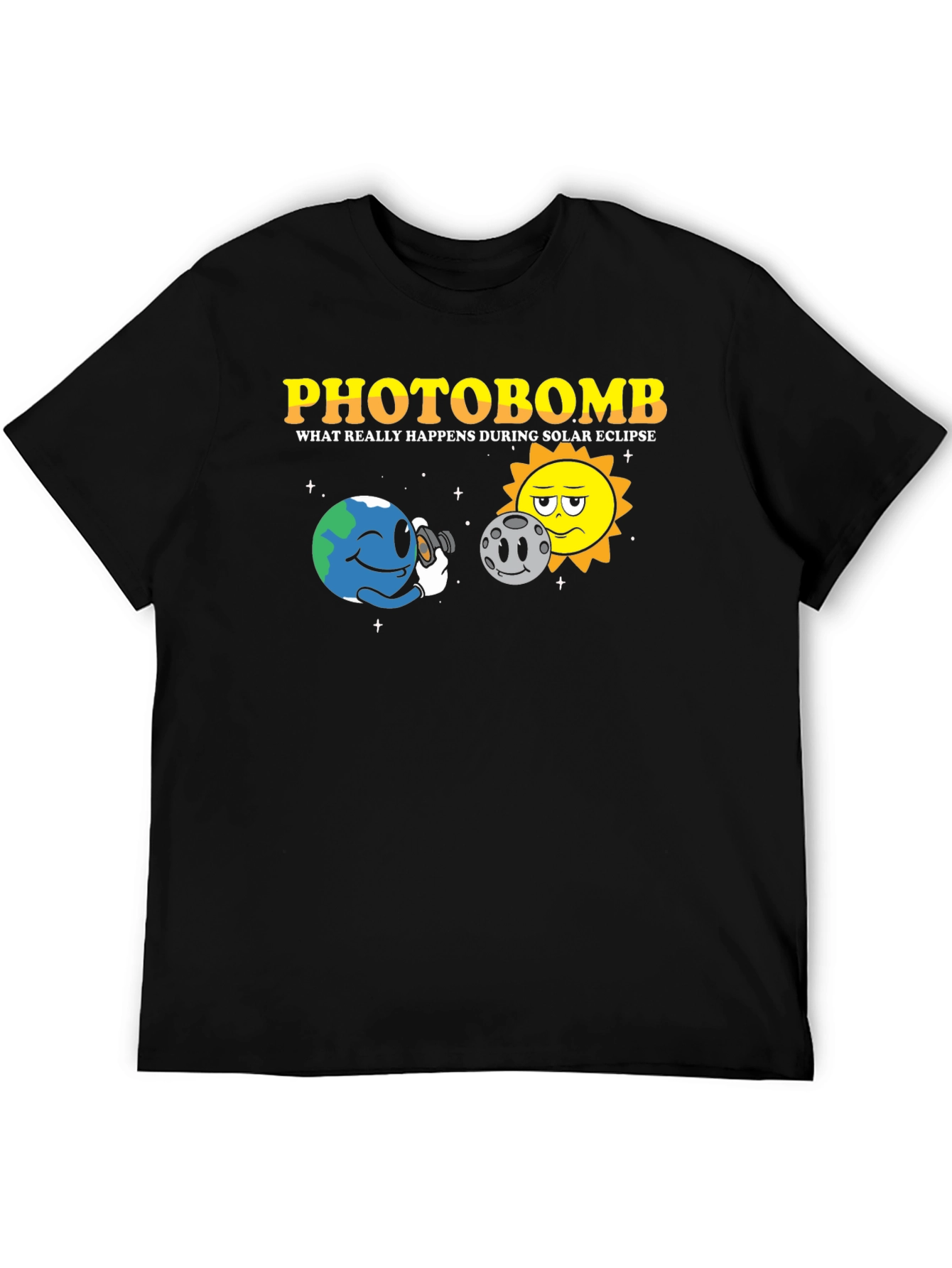 Photobomb Solar Eclipse Graphic T-Shirt