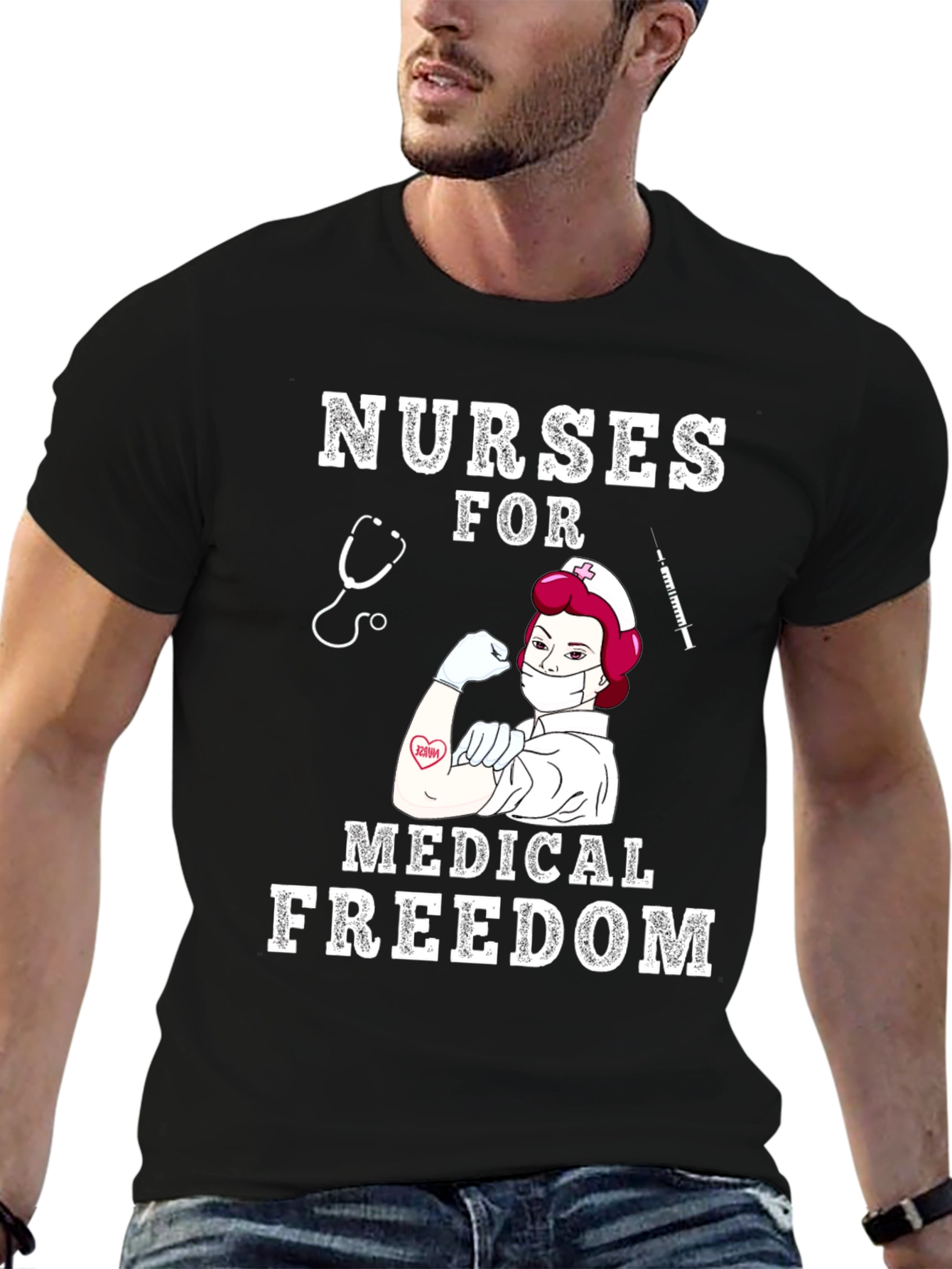 Nurses for Medical Freedom Graphic T-Shirt