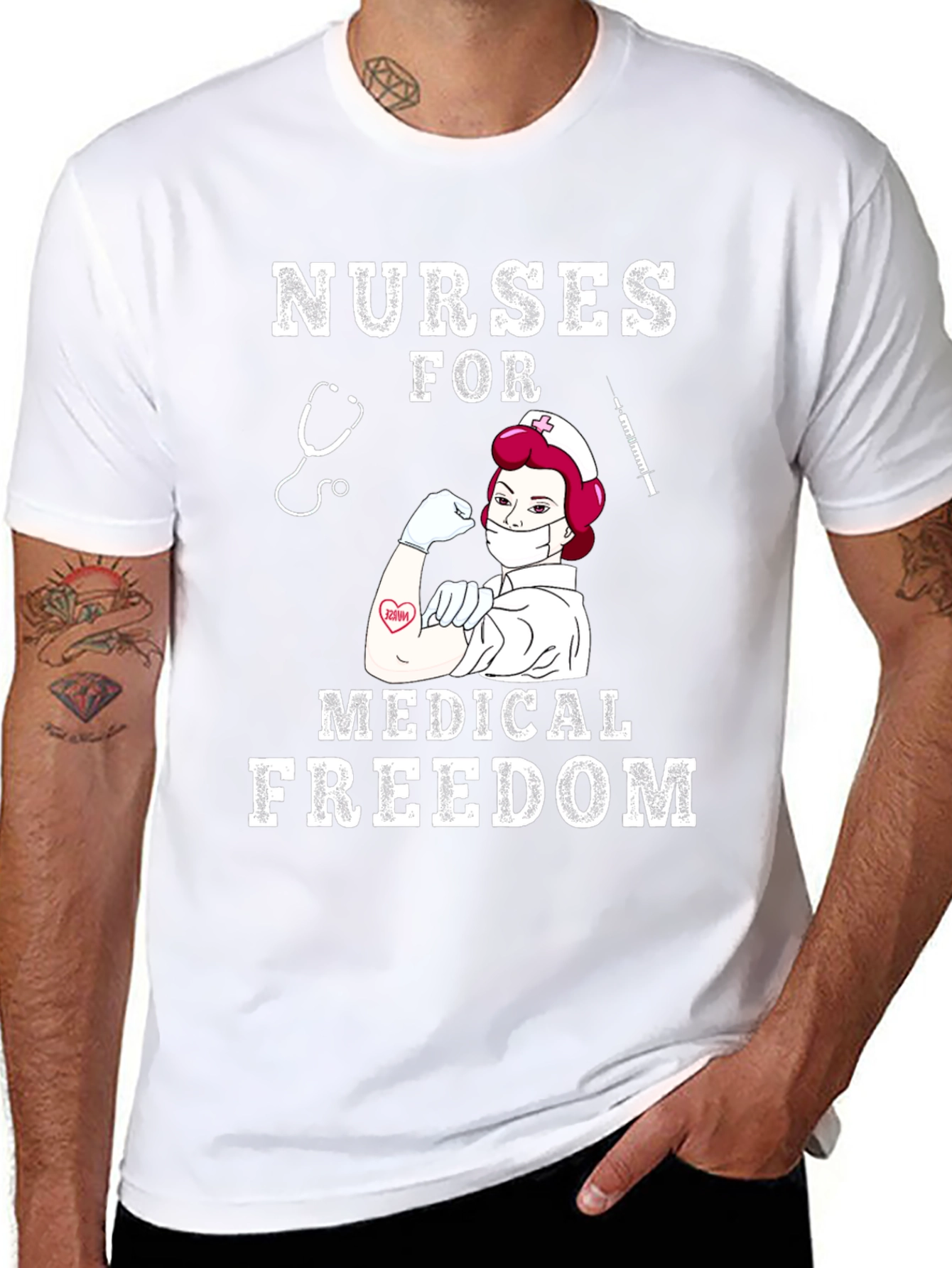 Nurses for Medical Freedom Graphic T-Shirt