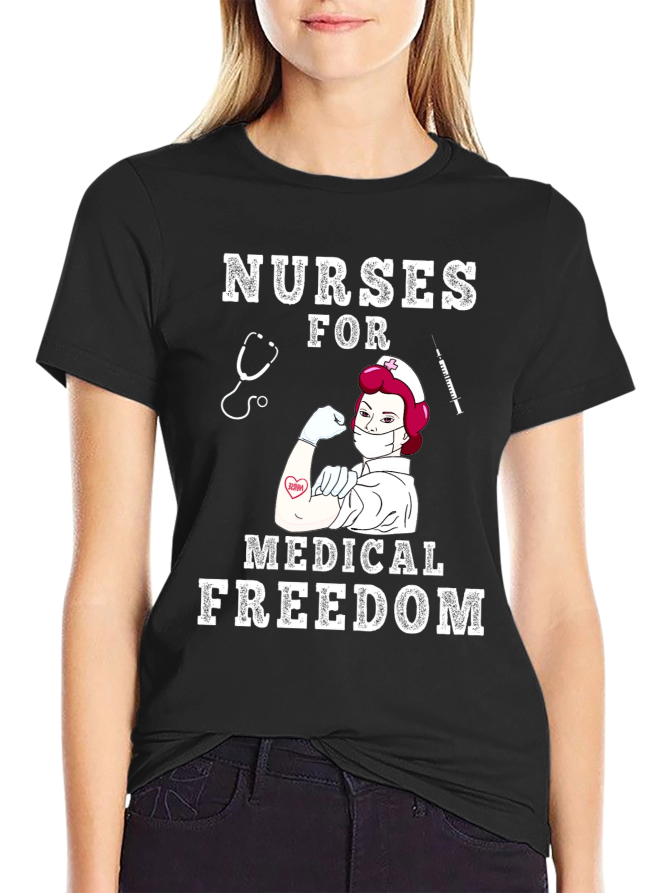Nurses for Medical Freedom Graphic T-Shirt