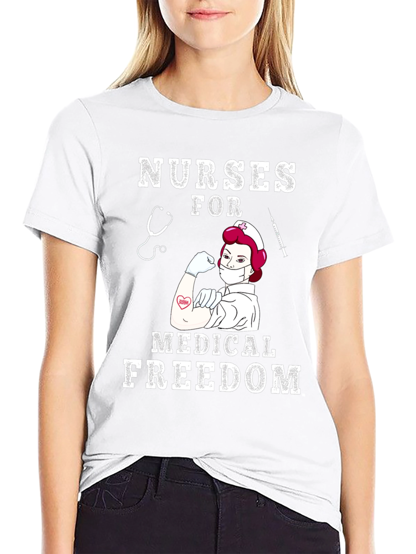 Nurses for Medical Freedom Graphic T-Shirt