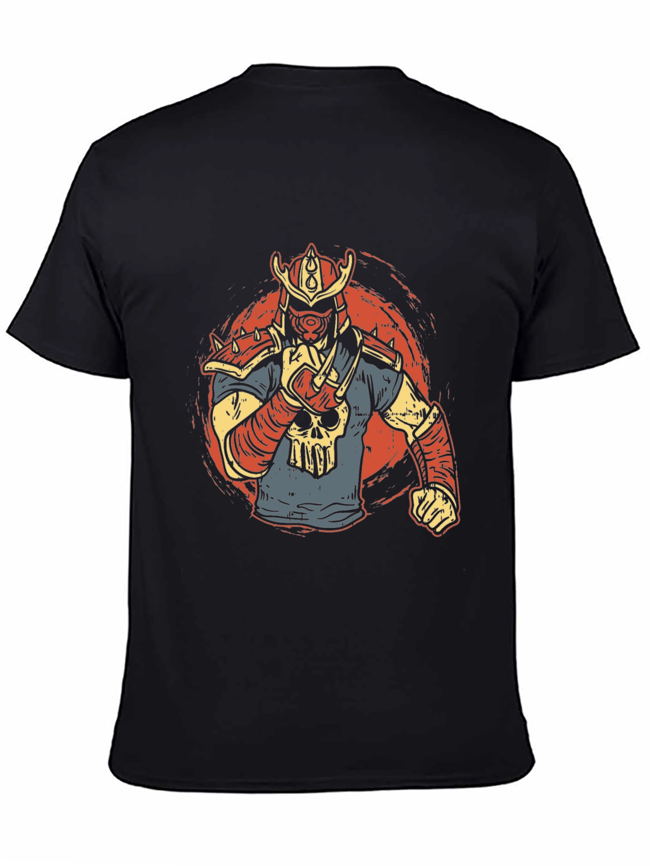 Samurai Skull Graphic Tee - Unique Design