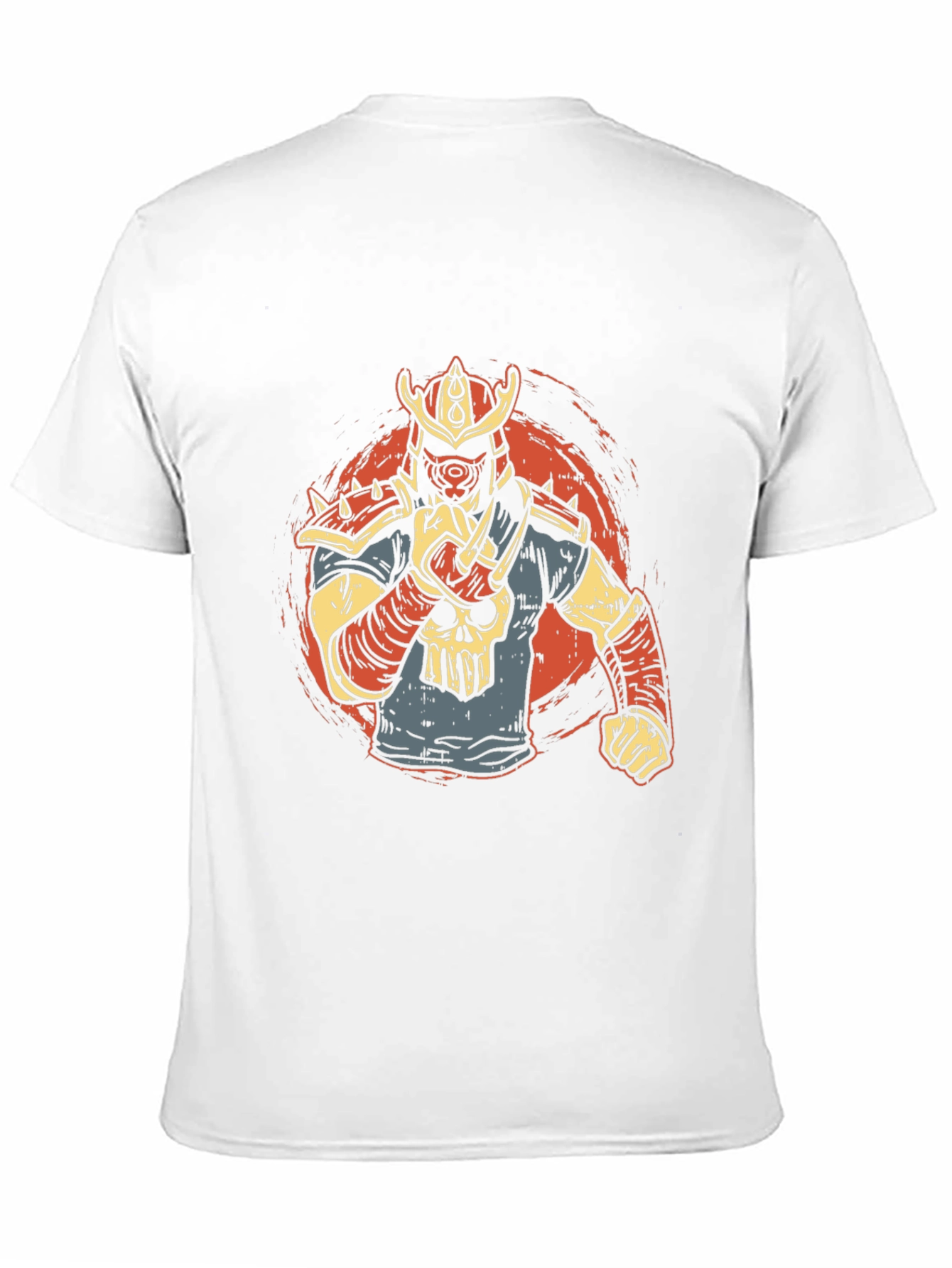 Samurai Skull Graphic Tee - Unique Design