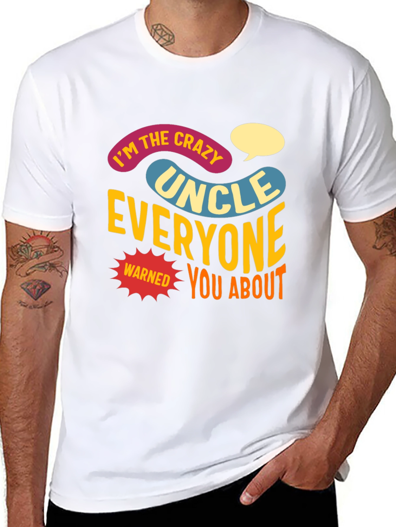 Crazy Uncle T-Shirt: Funny Novelty Tee for Uncles
