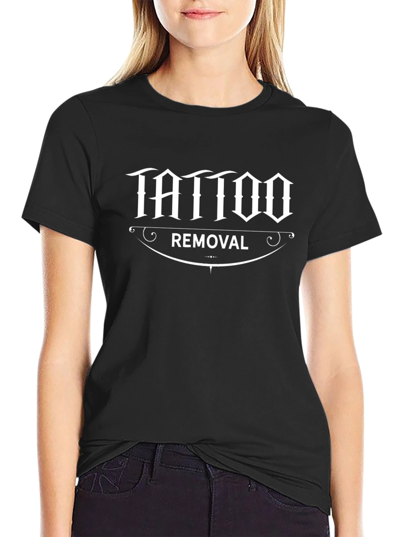 Tattoo Removal Graphic Tee - Black